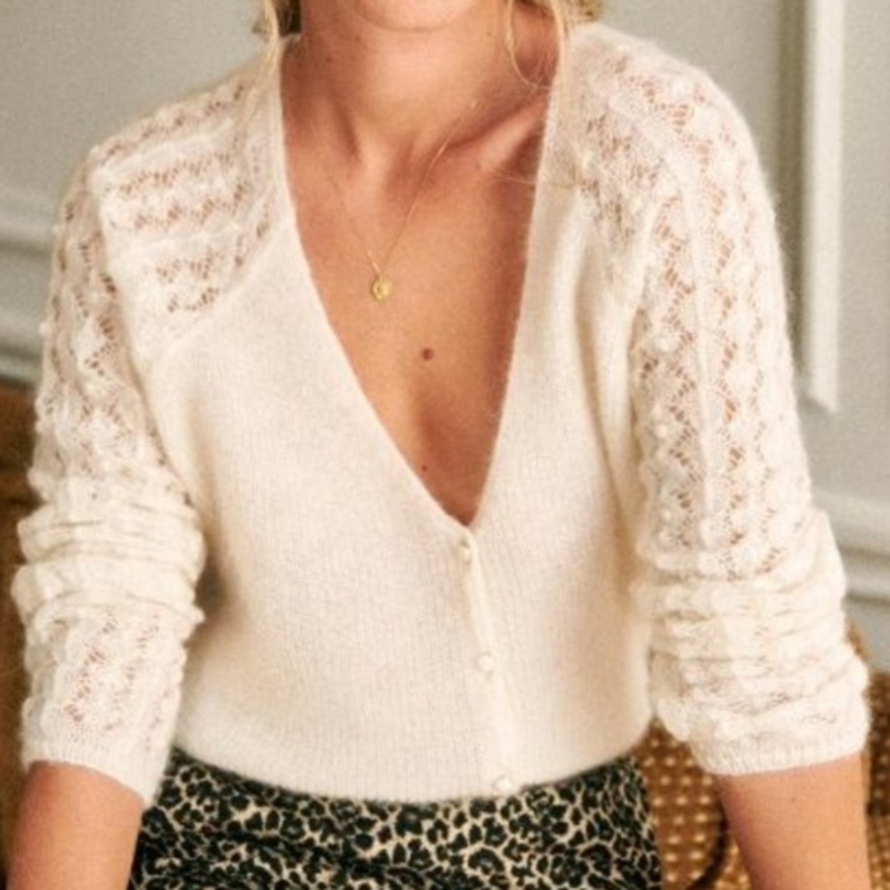 Sezane Garrance Jumper in Ecru